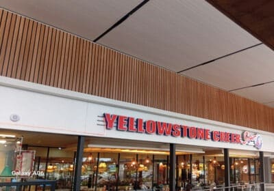 wallpaper wood cladding mall